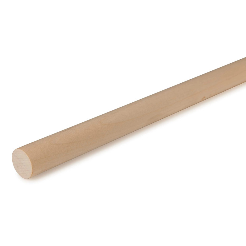 36" Round Wood Dowel - Species:Birch - Diameter:5/8"